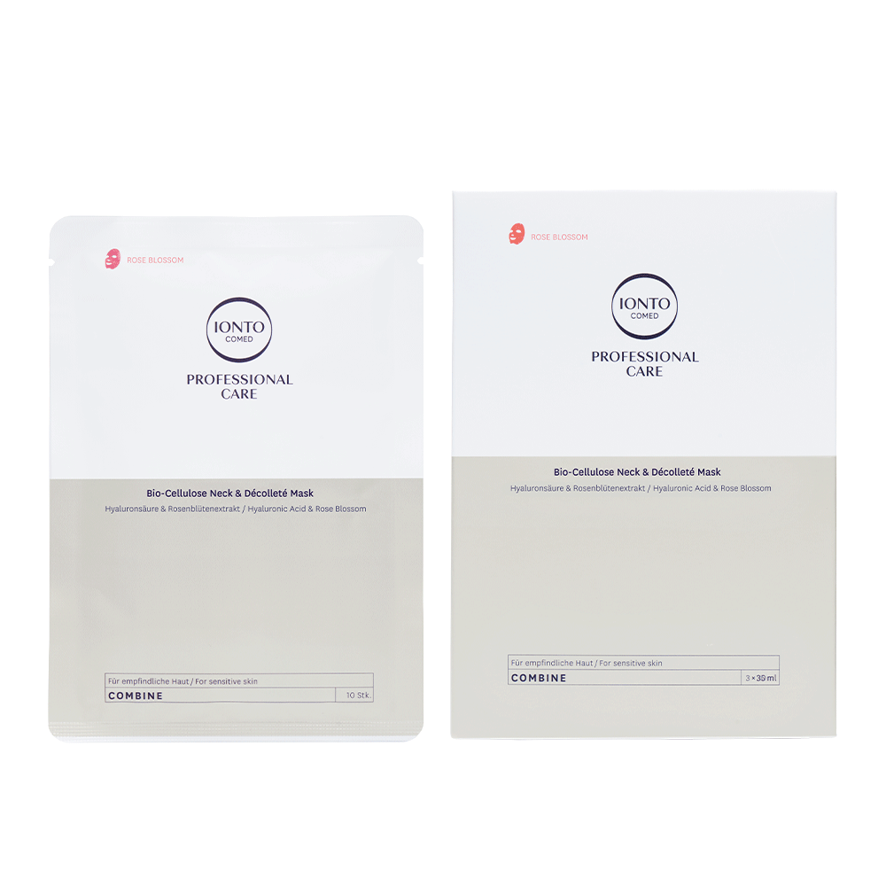 IONTO-COMED PROFESSIONAL CARE COMBINE BIO-CELLULOSE MASK NECK & DÉCOLLETÉ
